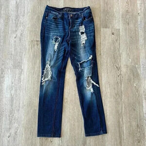 Womens Cato Premium Distressed Denim Jeans - 8